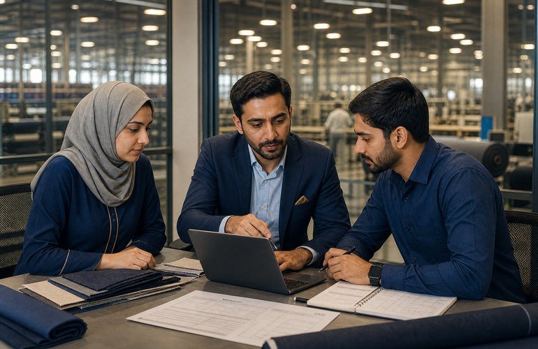 Pakistani commercial and production planning team